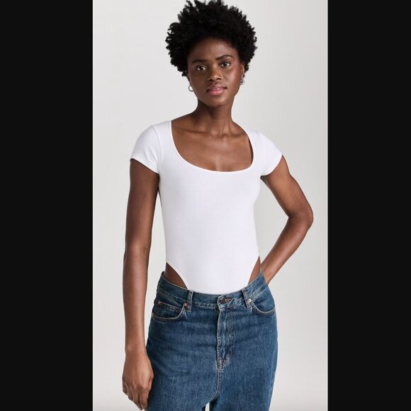 RE/DONE x Pamela Anderson Square Neck Thong Bodysuit M NWT - Picture 5 of 9